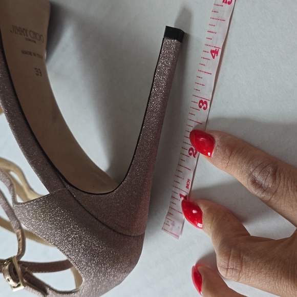 Jimmy Choo Women's Lance 100 Strappy High-Heel Platform Sandals Pink sz 39 - Picture 13 of 16